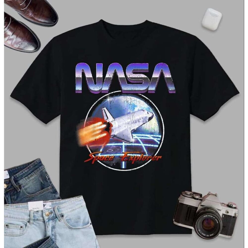 NASA Space Explorer Retro Outer Space Graphic Unisex T-Shirt  81